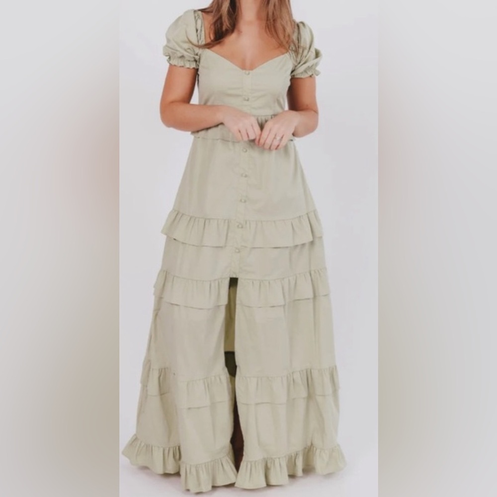 Hattie Ruffle- Tiered Maxi Dress